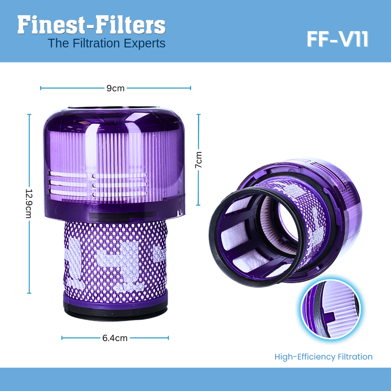 Pack of 2 Filters Compatible with Dyson V11, V11 Animal & more