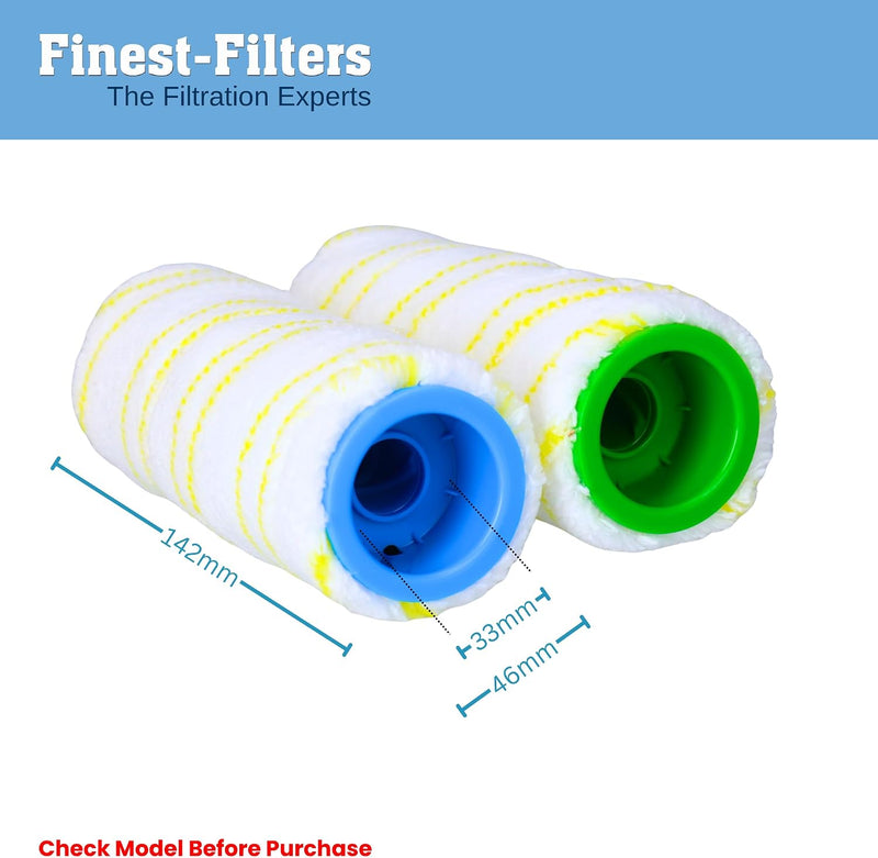 Finest-Filters Roller Brushes Compatible with Kärcher FC3 & more