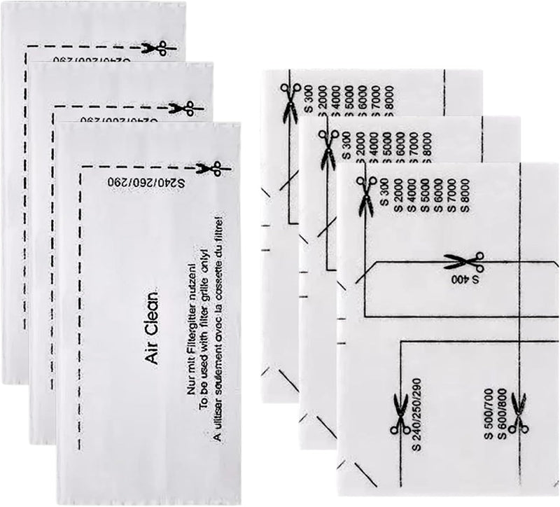 Finest-Filters 6-Pack Filter Set Compatible with Miele C1, C2, C3