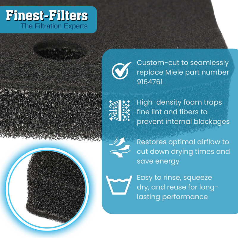 Finest-Filters Compatible Filter Replacement for Miele Tumble Dryers