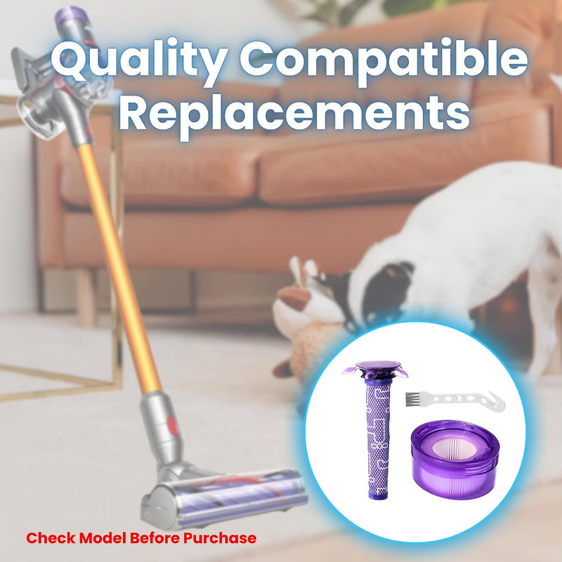 Finest-Filters Filter Set Compatible with Upgraded Dyson V8