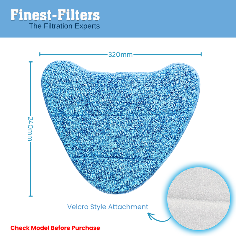 Finest-Filters Compatible Steam Mop Pads for Vax (6 Pack)