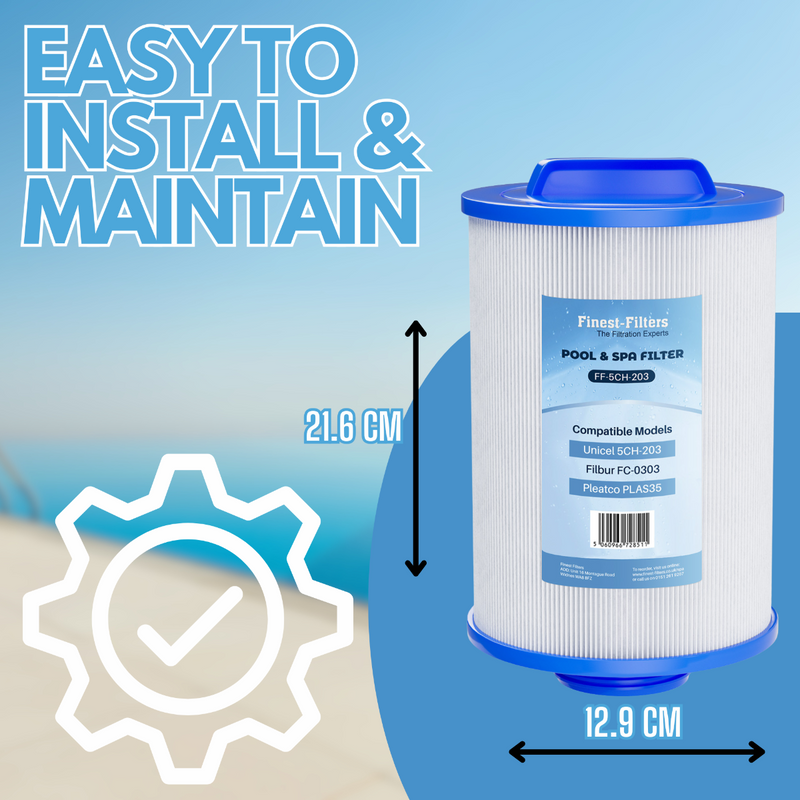 Spa Filter Cartridge For Pleatco PLAS35 / Unicel 5CH-203