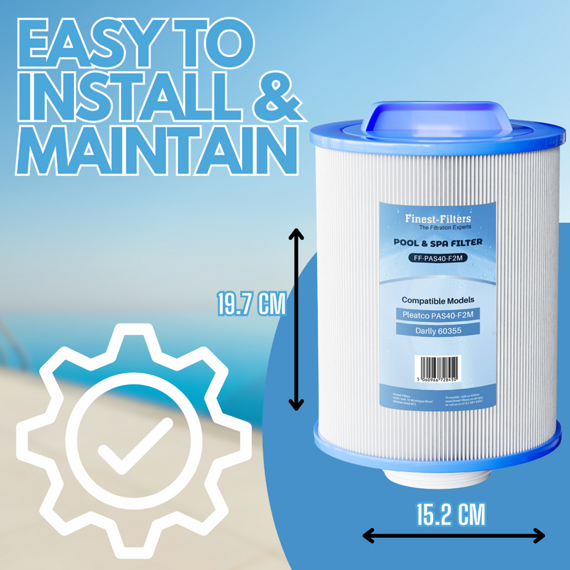 Spa Filter Cartridge For Pleatco PAS40-F2M / Darlly 60355