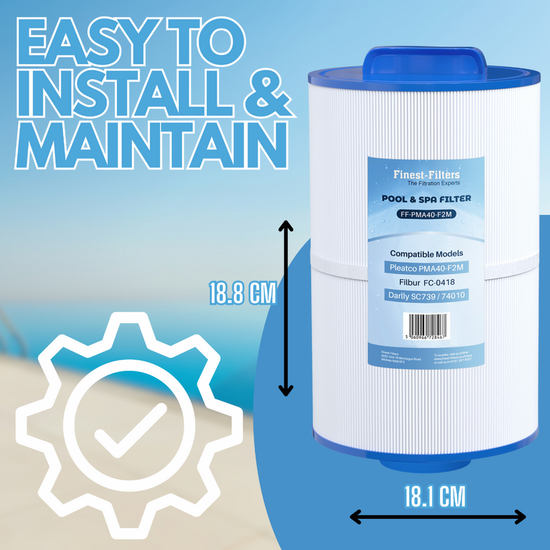 Spa Filter Cartridge For Pleatco PMA40-F2M