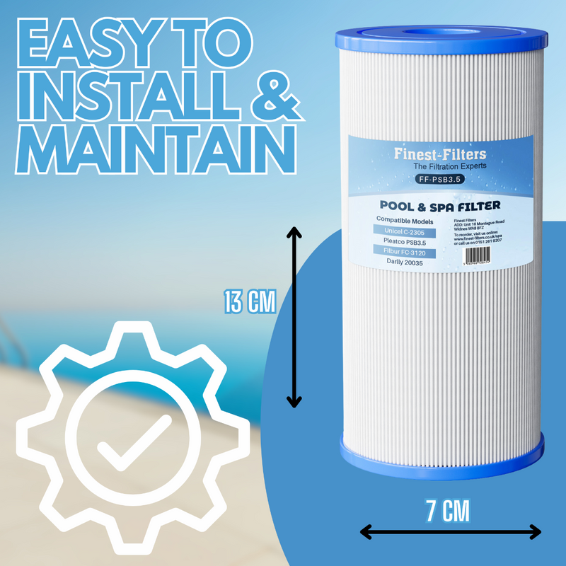 Spa Filter Cartridge For Pleatco PSB3.5 / Unicel C-2305