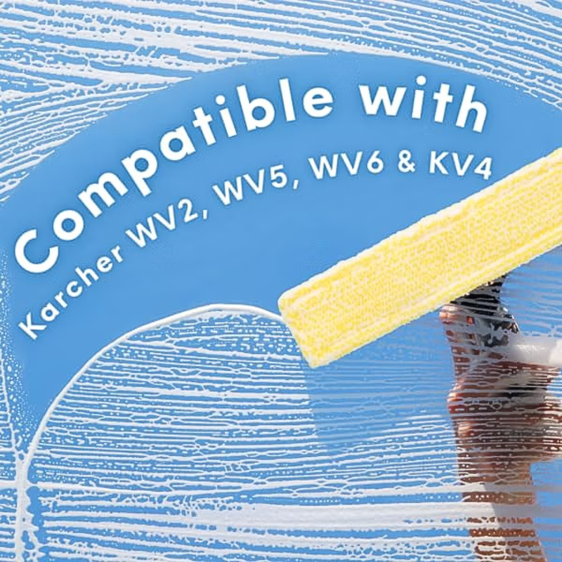 Finest-Filters 3pk Microfibre Cloth Pads Compatible with Kärcher