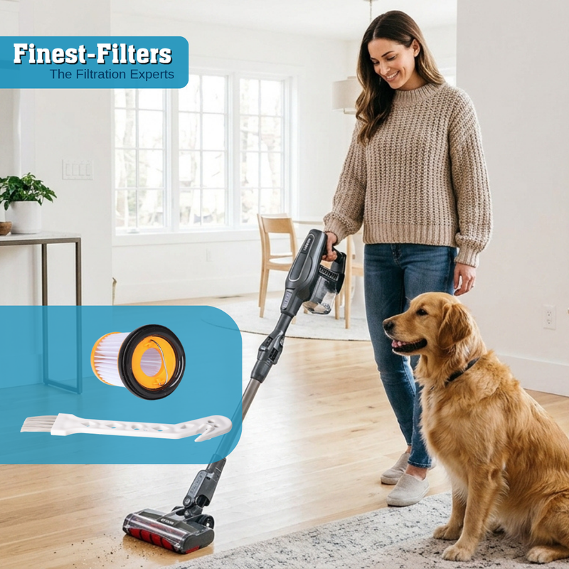 Finest-Filters 5x Filters & Brush Compatible for Shark ION Handheld (XHFWV200)
