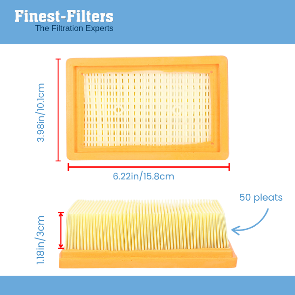 Replacement Vacuum Filter Compatible with Karcher WD4 Wet & Dry Vac