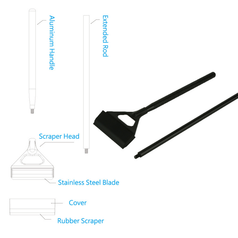2 in 1 Aluminium Scraper