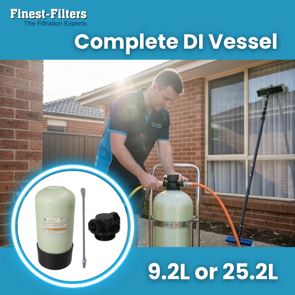 DI Pressure Vessel with Distribution Pipe and Lid (9.2L or 25.2L)