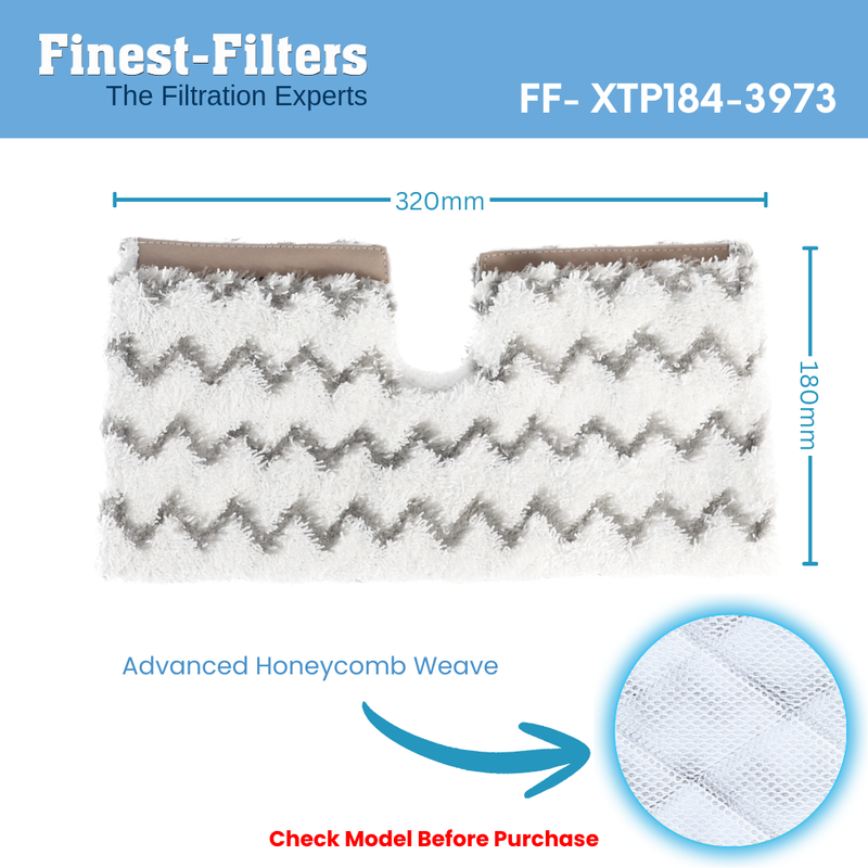 Replacement Mop Pads (x2) Compatible with Shark XTP184 3973