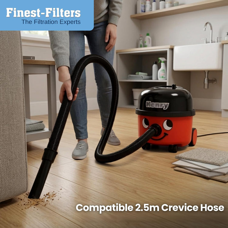 Finest-Filters Vacuum Hose Compatible with Henry Hoover - 2.5m