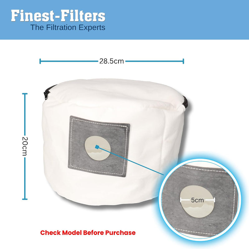 Finest-Filters Reusable Zip Vacuum Bag Compatible with Numatic Henry & more
