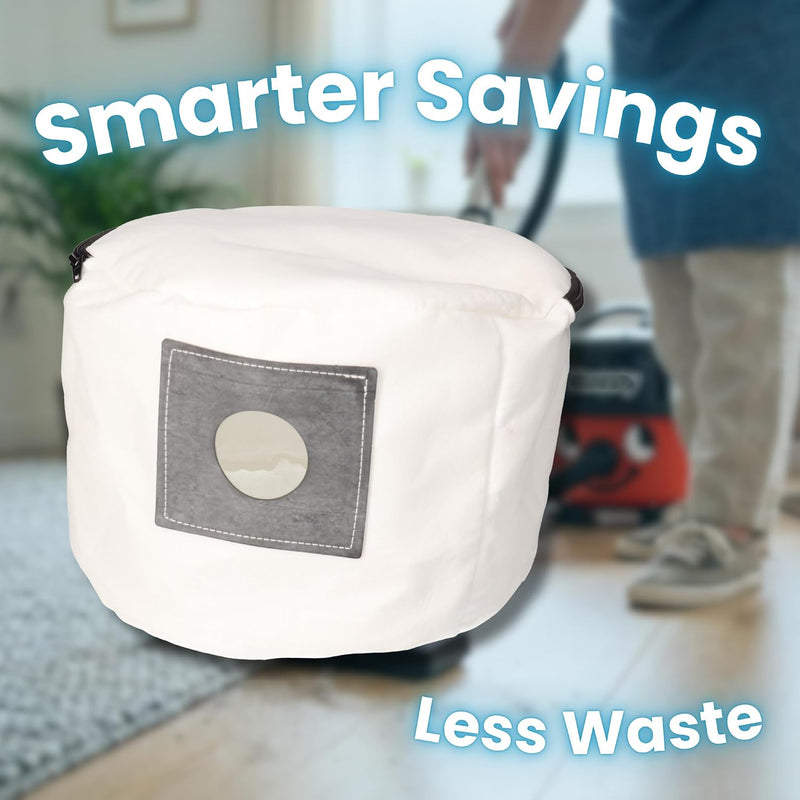 Finest-Filters Reusable Zip Vacuum Bag Compatible with Numatic Henry & more