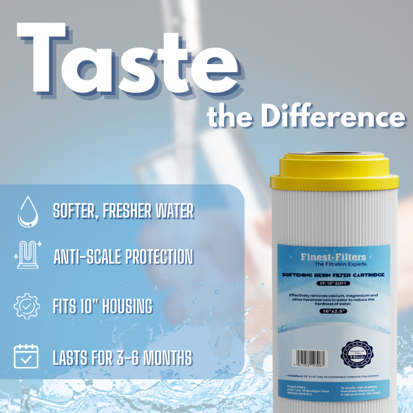 10" Anti Limescale Water Softening Filter Cartridge - FF-10"-SOFT