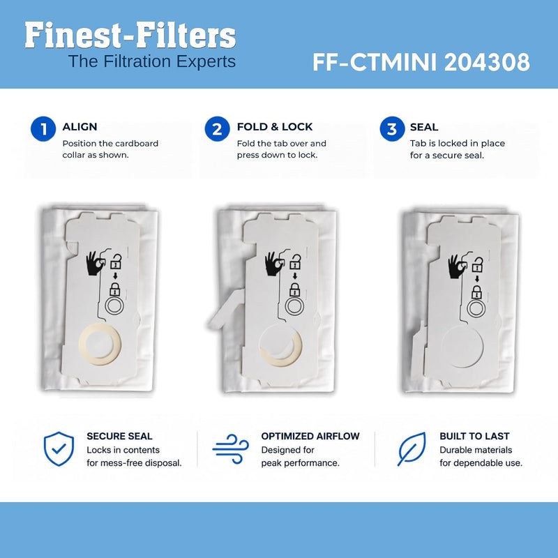 Finest-Filters Vacuum Cleaner Dust Bags Compatible for Festool