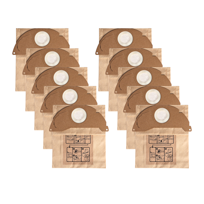 Finest-Filters Heavy-Duty Bags Compatible with Karcher WD2 Vacuum Cleaners