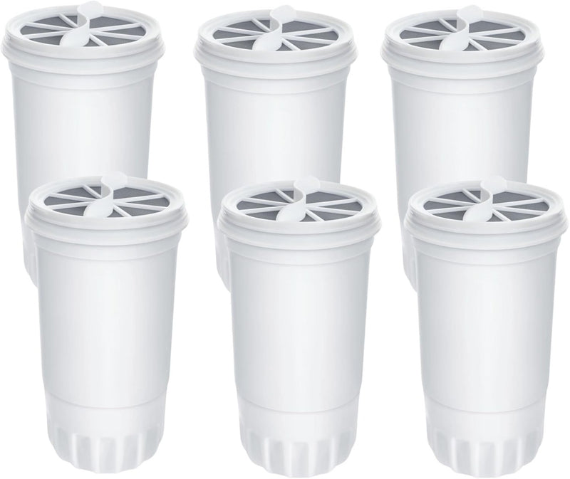 6 x Water Filter Cartridges Compatible with ZeroWater Filter Jug