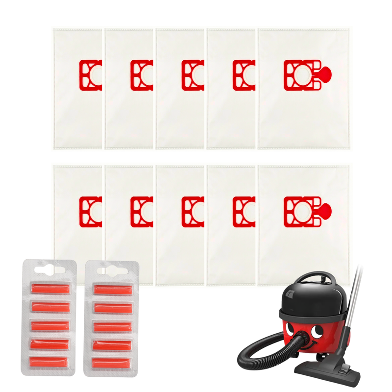 Finest-Filters Compatible Cylinder Vacuum Bags for HVR200 9L Henry, Hetty, James & Harry