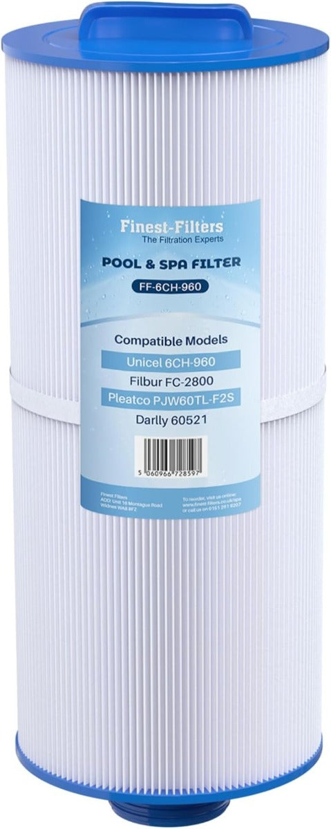 Spa Filter Cartridge For Pleatco PJW60TL-F2S / Unicel 6CH-960 - FF-6CH-960