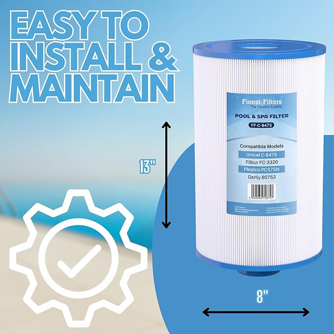 Spa Filter Cartridge For Pleatco PCS75N / Unicel C-8475 - FF-C-8475