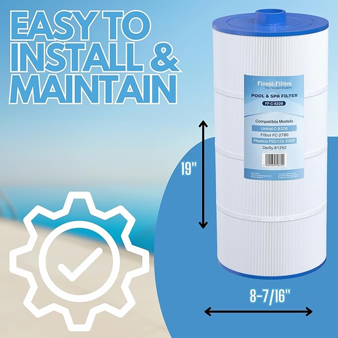 Spa Filter Cartridge For Pleatco PSD125-2000 / Unicel C-8326 - FF-C-8326