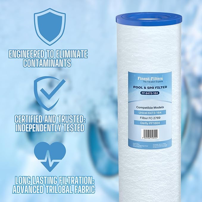 Spa Filter Cartridge For Unicel 6473-164 -FF-6473-164