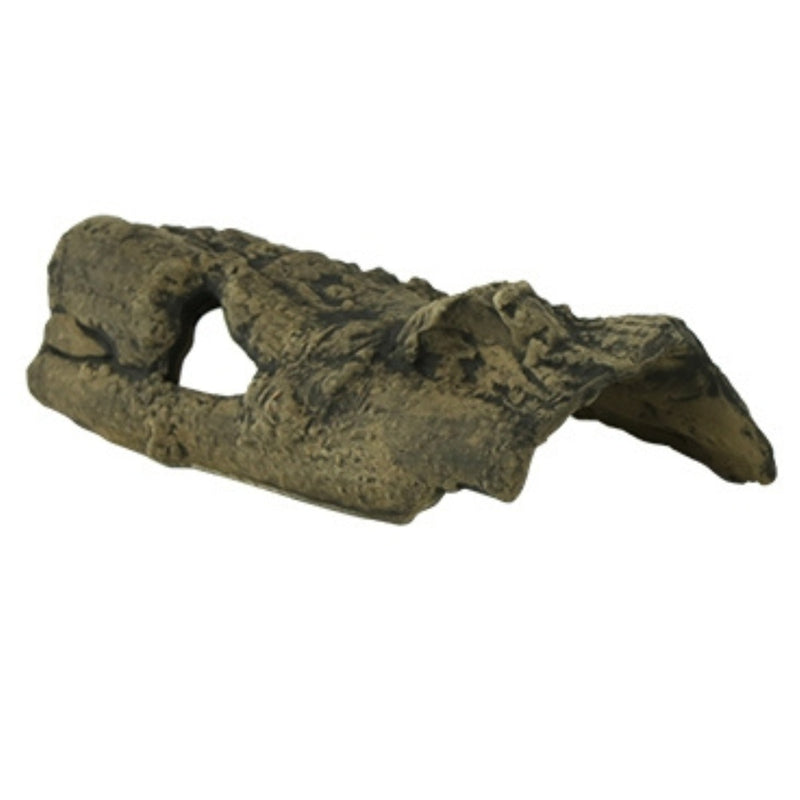 Ceramic Tree Bark Hiding Shelter Aquarium Pleco Home