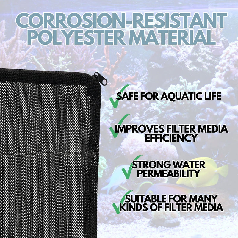 Aquarium Filter Media Zip Mesh Bag