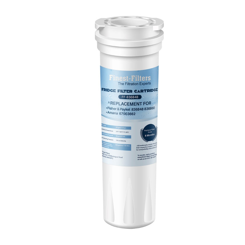 Compatible with Fisher & Paykel 836848 Fridge Water Filter (2 Pack)