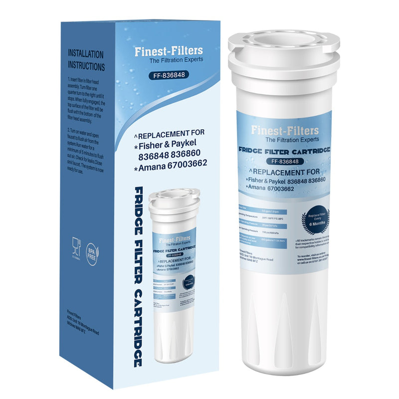Compatible with Fisher & Paykel 836848 Fridge Water Filter