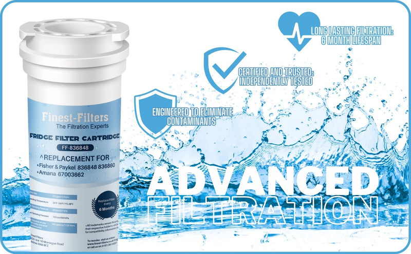 Compatible with Fisher & Paykel 836848 Fridge Water Filter (4 Pack)