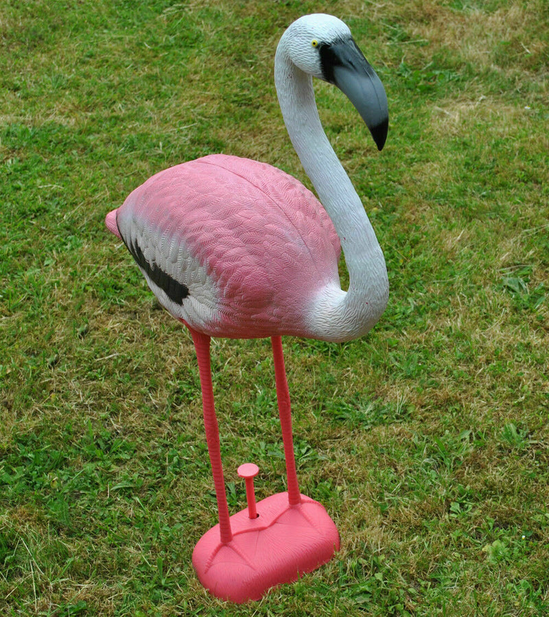 Pink Flamingo Garden Pond Decor
