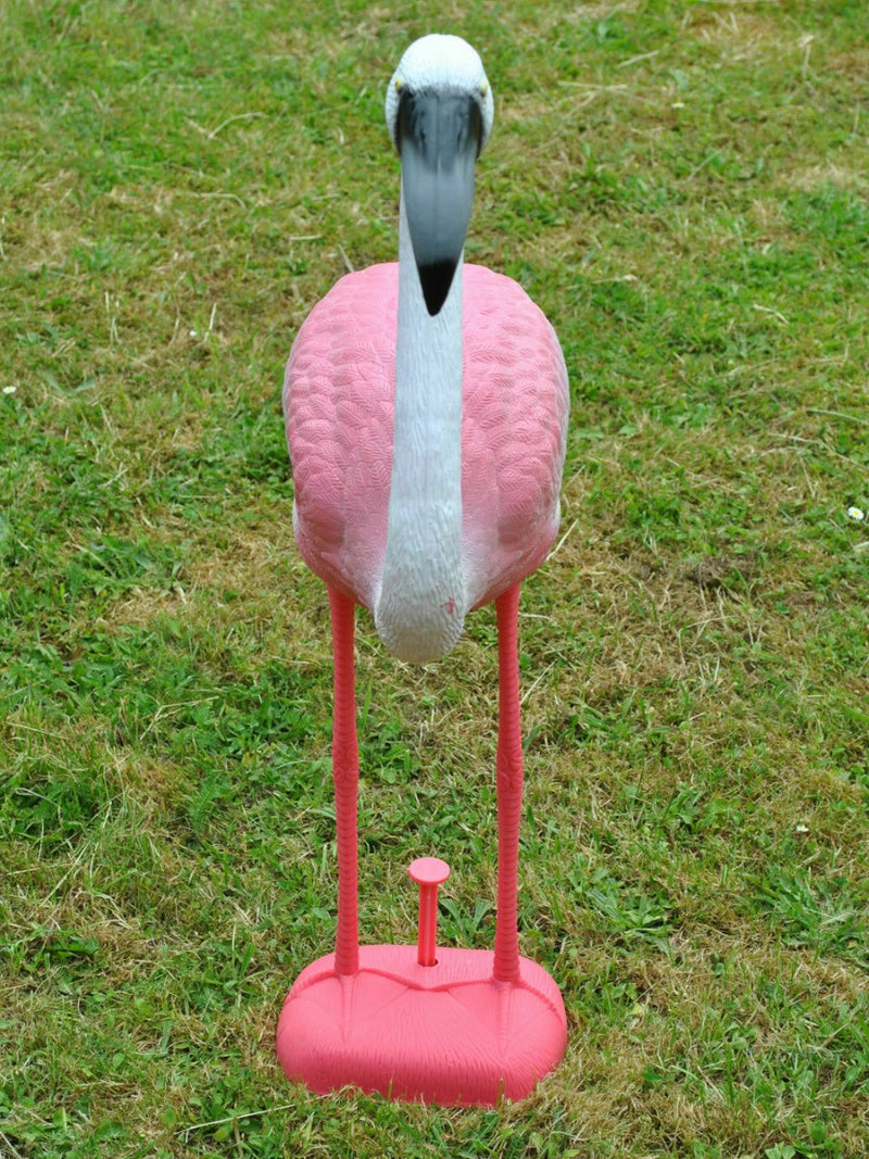 Pink Flamingo Garden Pond Decor
