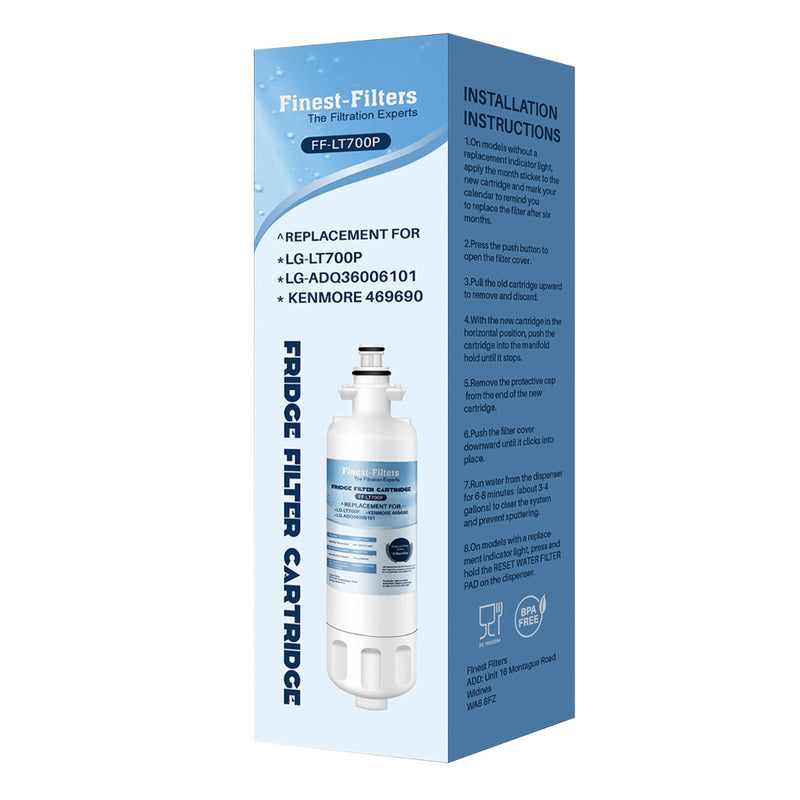 Fridge Water Filter Compatible with LG LT700P Filters
