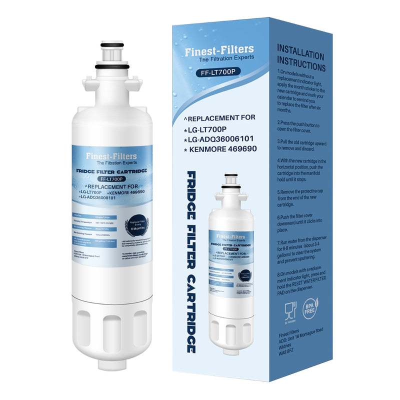 Fridge Water Filter Compatible with LG LT700P Filters