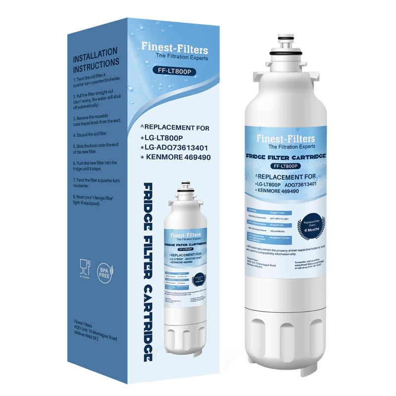 Compatible with LG LT800P Fridge Water Filter (4 Pack)