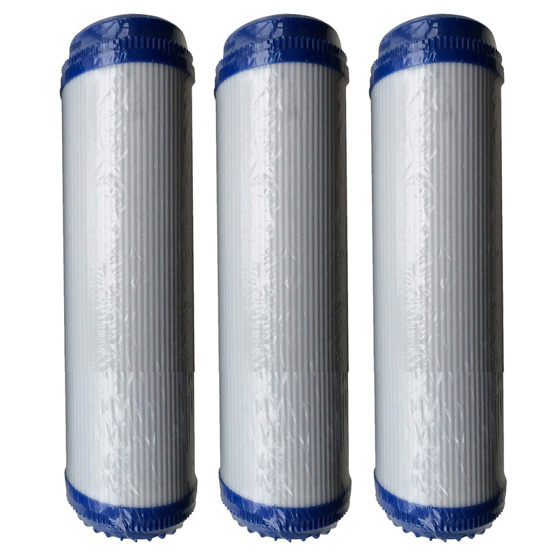 3 x 10" Granulated Activated Carbon GAC Filter Cartridges