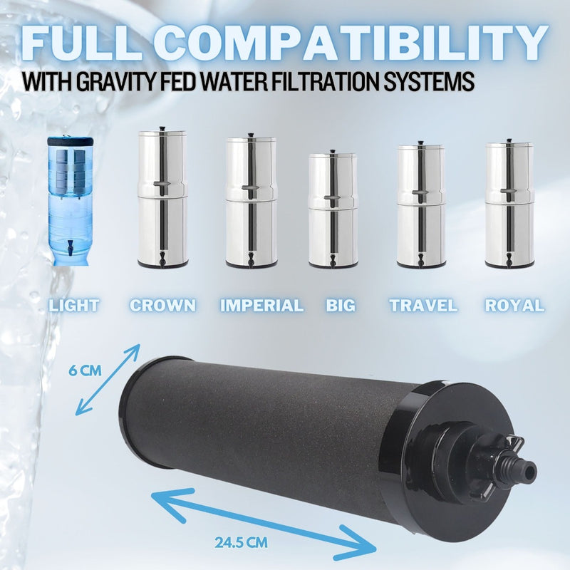 Compatible Black Berkey BB9 Gravity Fed Filters (2 Pack)