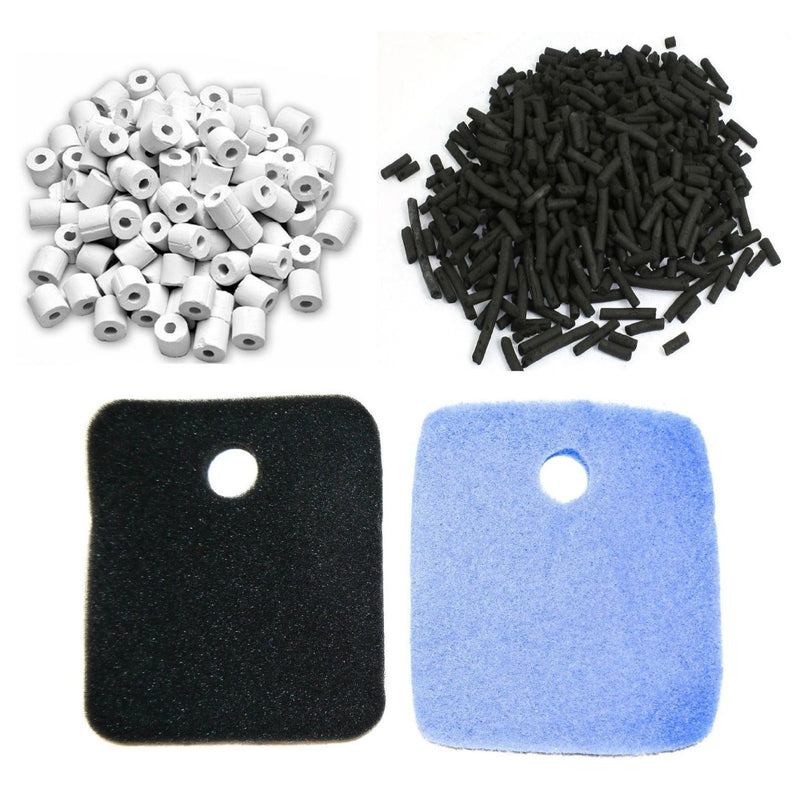 Hidom EX-1000 Filter Media Set (Foam, Ceramic Rings and Activated Carbon)