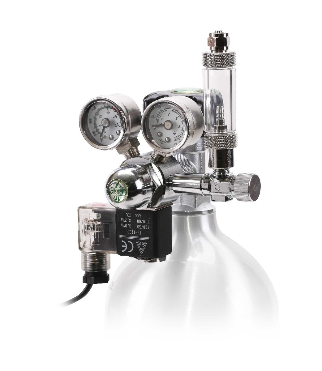 Ista Twin Gauge CO2 Regulator & Solenoid — Finest Filters