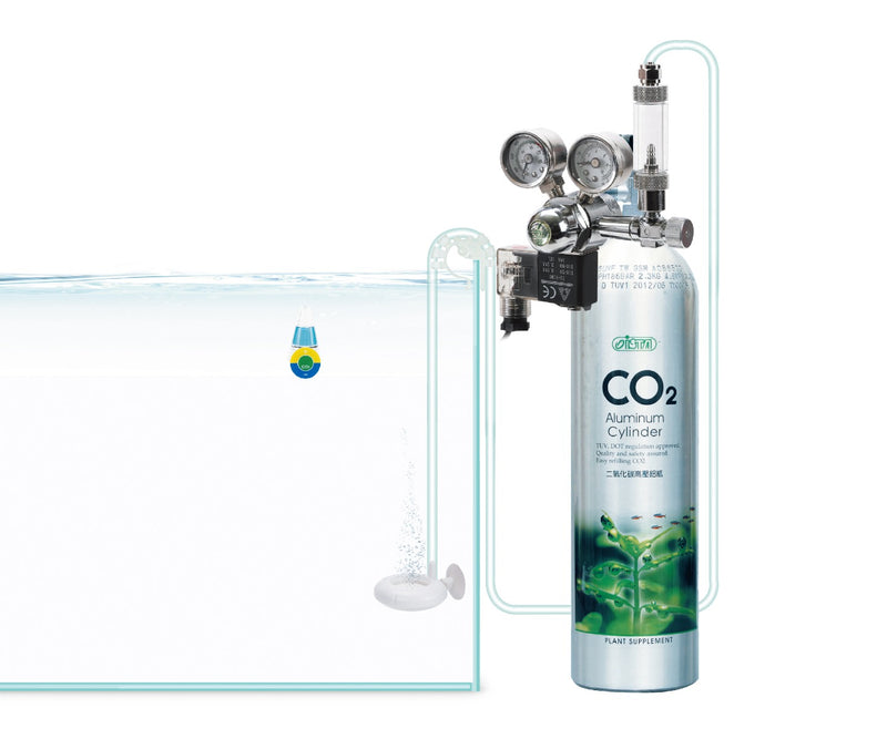 Ista Twin Gauge CO2 Regulator & Solenoid (Side Attaching)