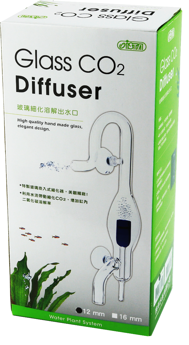 Ista Glass CO2 Diffuser External Filter Outlet