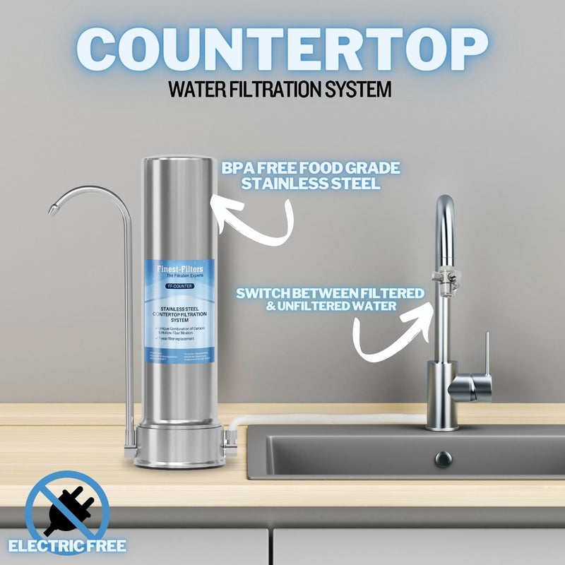 Stainless Steel Countertop Water Filter System