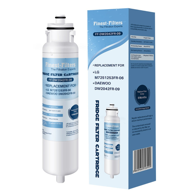 Compatible with Daewoo DW2042FR-09 Fridge Water Filter (4 Pack)