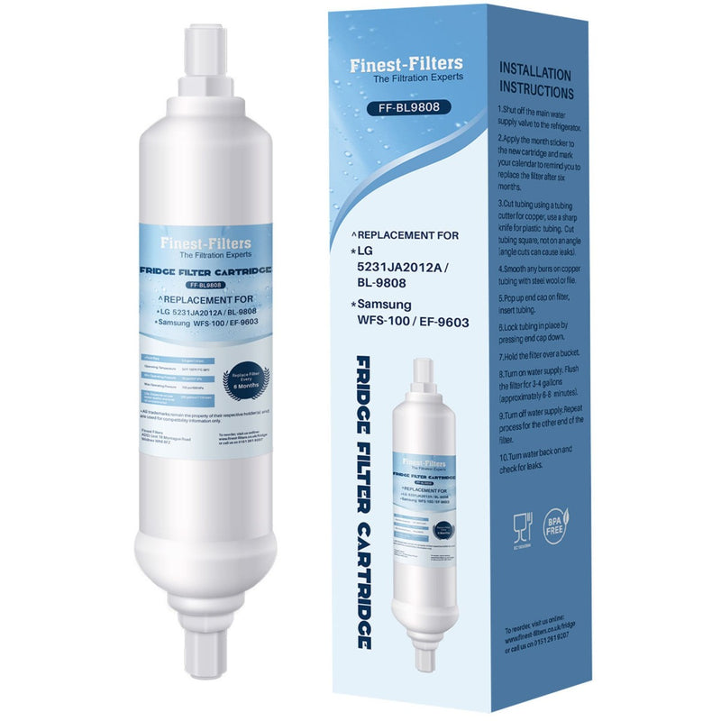 Compatible LG BL9808 Inline External Fridge Filter (2 Pack)