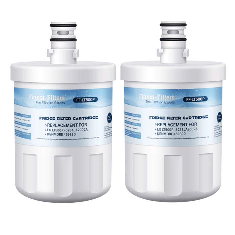 Compatible with LG LT500P Fridge Water Filter (2 Pack)