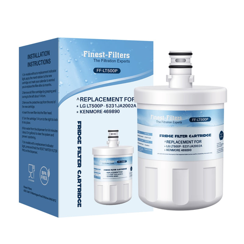 Compatible with LG LT500P Fridge Water Filter (3 Pack)