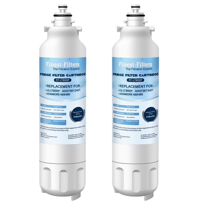 Compatible with LG LT800P Fridge Water Filter (2 Pack)